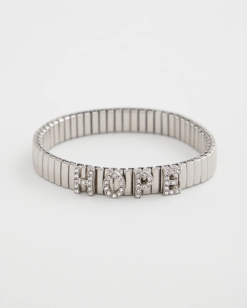 Chico's Hope Watch Band Bracelet Silver