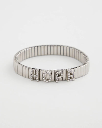 Chico's Hope Watch Band Bracelet Silver