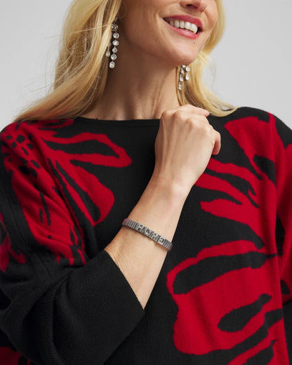 Chico's Hope Watch Band Bracelet Silver