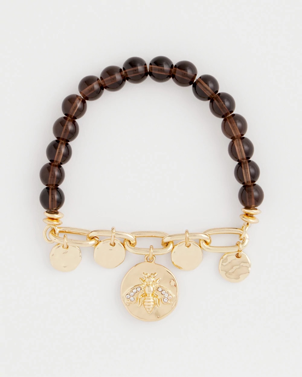 Chico's Neutral Link Charm Bracelet Neutral