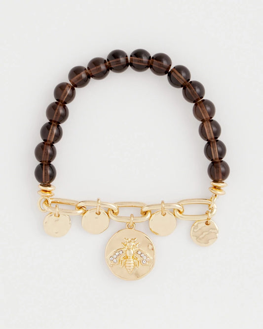 Chico's Neutral Link Charm Bracelet Neutral