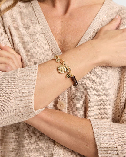 Chico's Neutral Link Charm Bracelet Neutral
