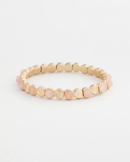 Chico's Blush Mini Circle Stretch Bracelet Blush