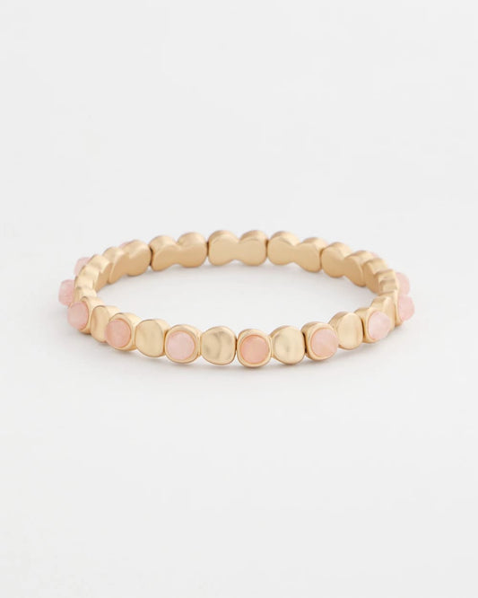 Chico's Blush Mini Circle Stretch Bracelet Blush