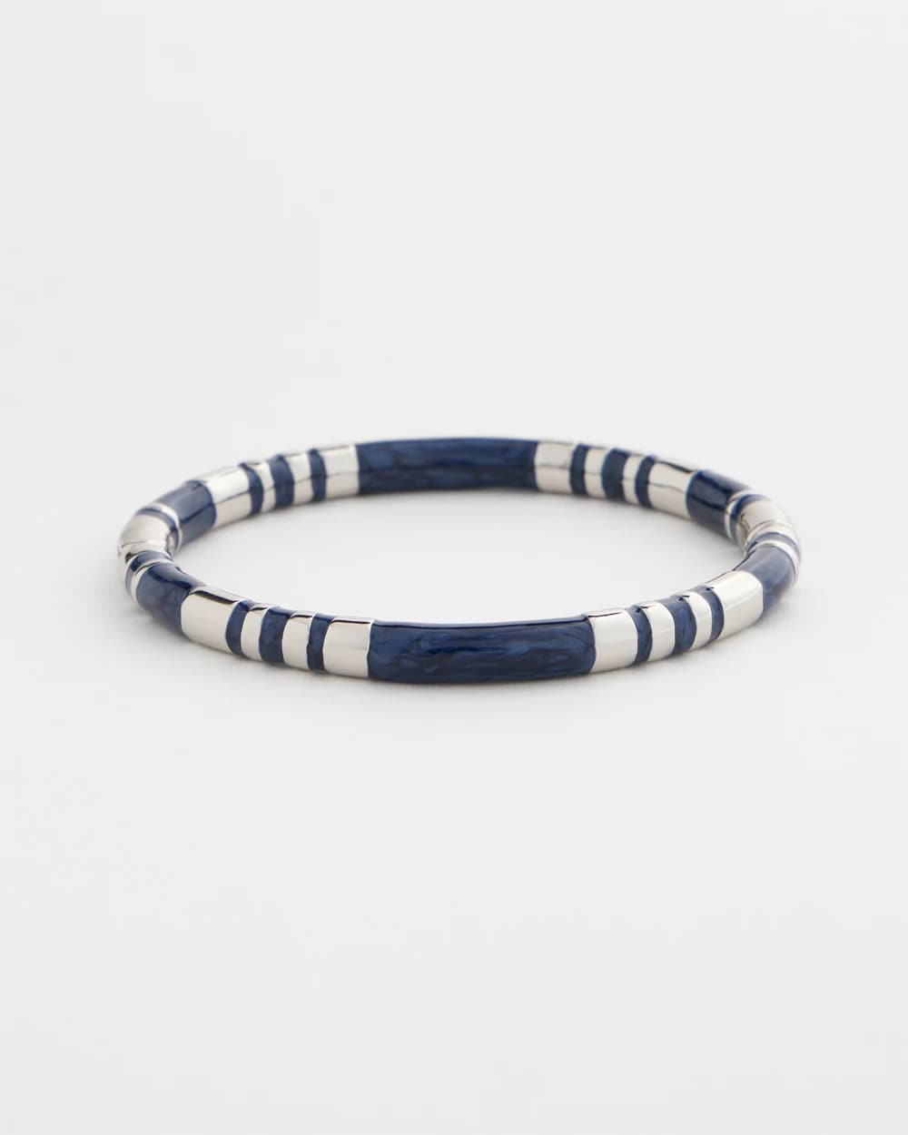 Chico's Blue Enamel Hinge Bangle Blue