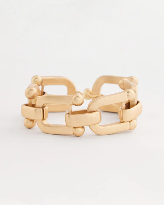 Chico's Golden Link Chain Bracelet Gold