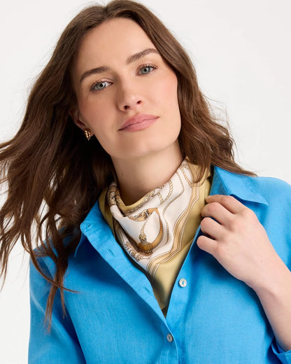 Chico's Resort Square Scarf Green