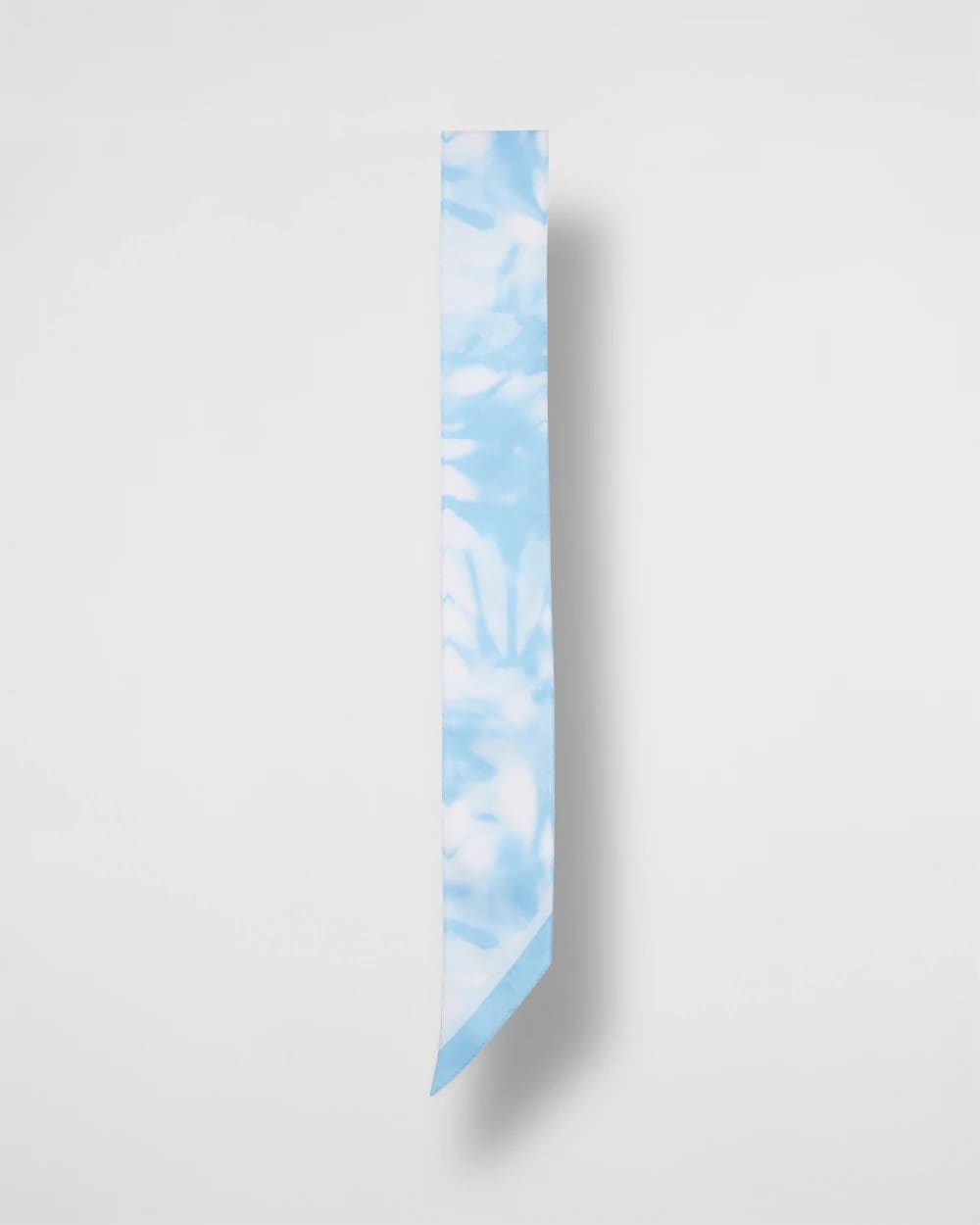 Chico's Palm Tie-Dye Skinny Scarf Alabaster