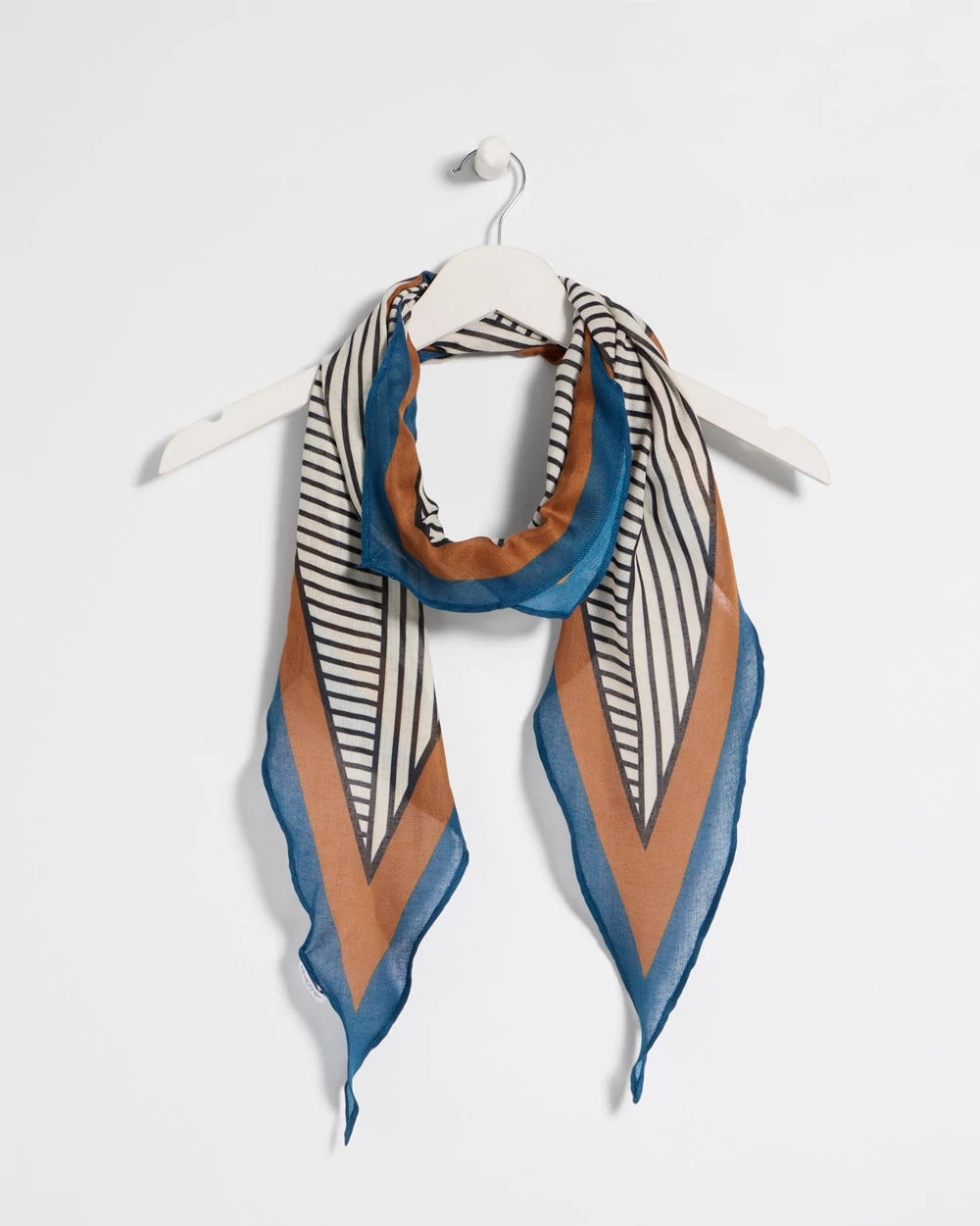Chico's Nautical Diamond Scarf Navy