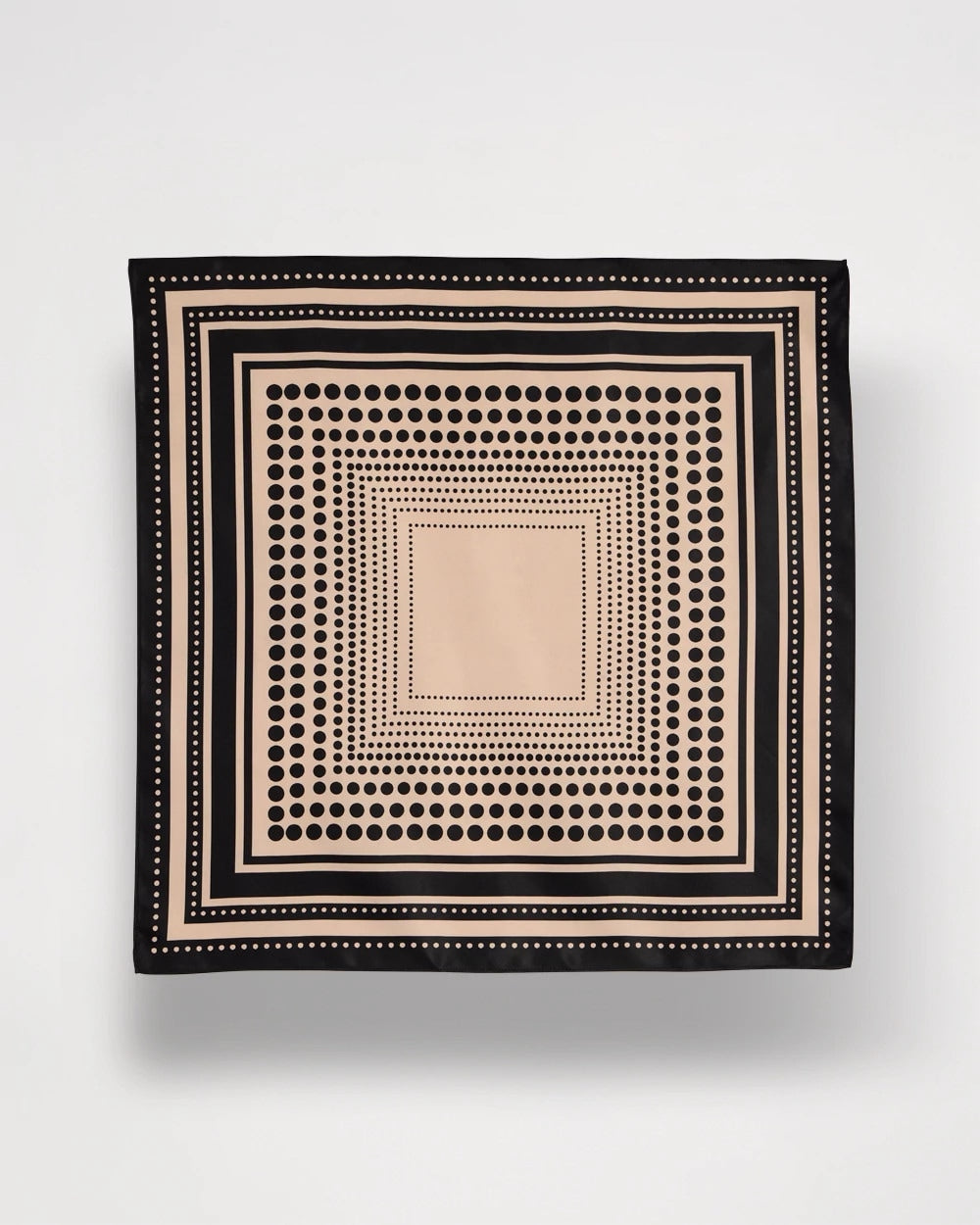 Chico's Polka Dot Square Scarf Black