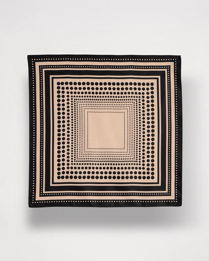 Chico's Polka Dot Square Scarf Black