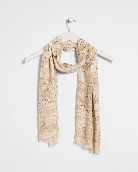 Chico's Foiled Oblong Scarf Neutral