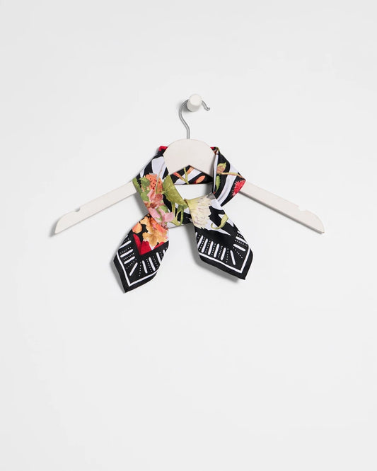 Chico's Tropical Square Scarf Black
