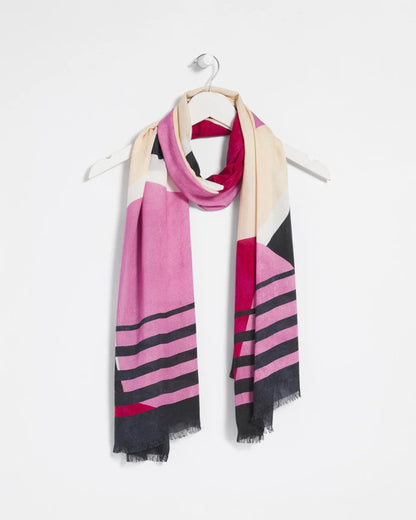 Chico's Berry Compote Oblong Scarf Berry Compote