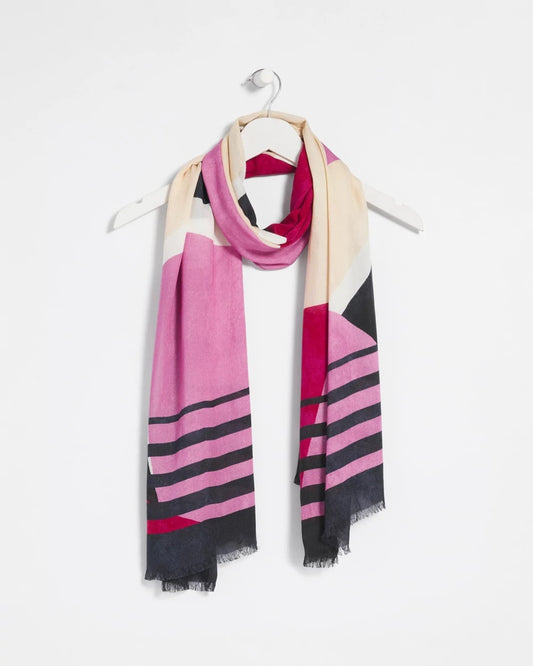 Chico's Berry Compote Oblong Scarf Berry Compote