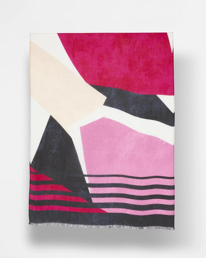 Chico's Berry Compote Oblong Scarf Berry Compote