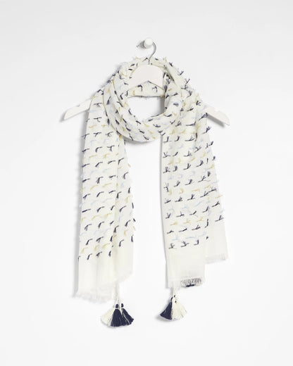 Chico's Fringe Oblong Scarf Multi