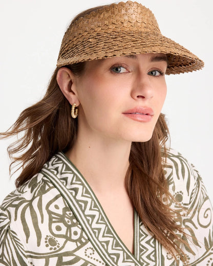 Chico's Chico's x Romi Santorini Visor Hat Brown