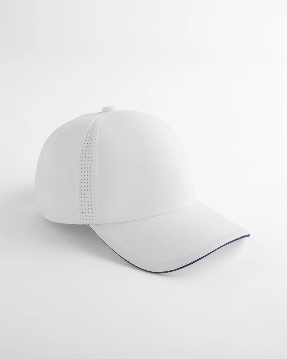 Chico's Baseball Piping Perforated Sport Hat Alabaster