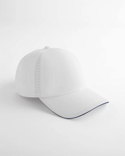 Chico's Baseball Piping Perforated Sport Hat Alabaster