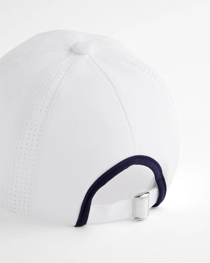 Chico's Baseball Piping Perforated Sport Hat Alabaster