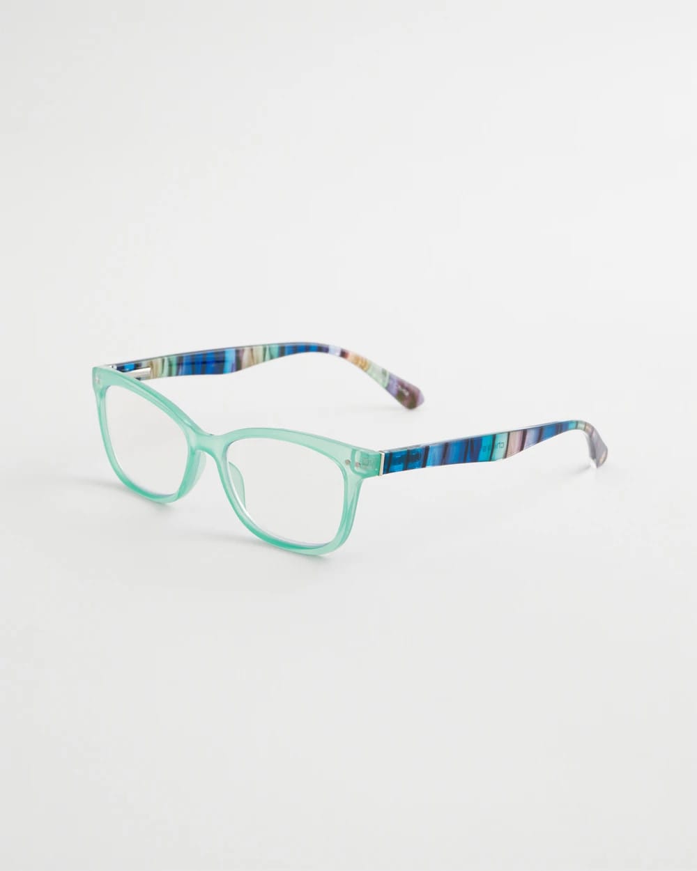 Chico's Multi-Stripe Square Readers Green
