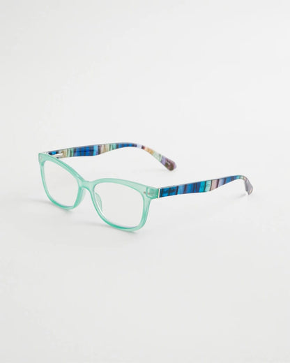 Chico's Multi-Stripe Square Readers Green