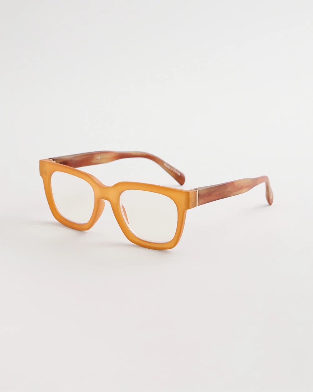 Chico's Neutral Matte Square Readers Neutral