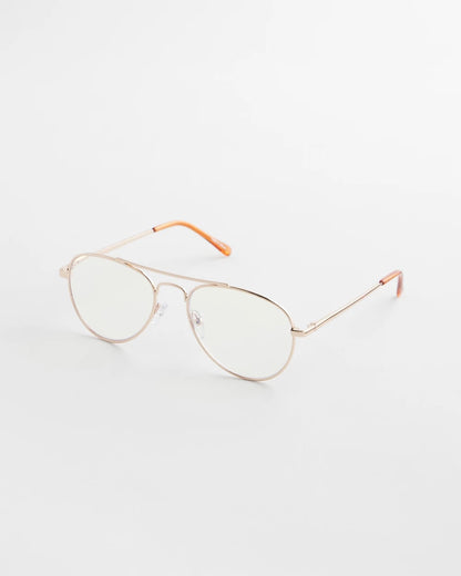 Chico's Metal Aviator Readers Gold