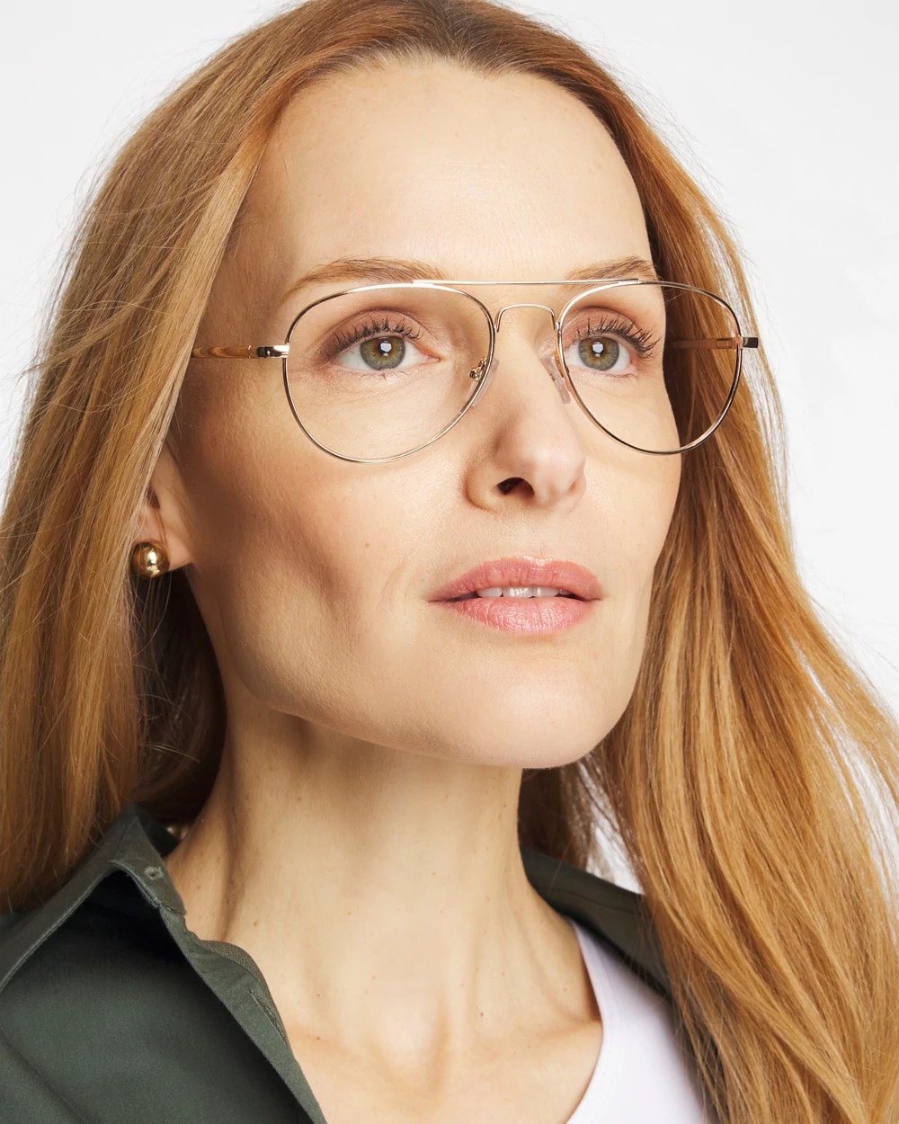 Chico's Metal Aviator Readers Gold