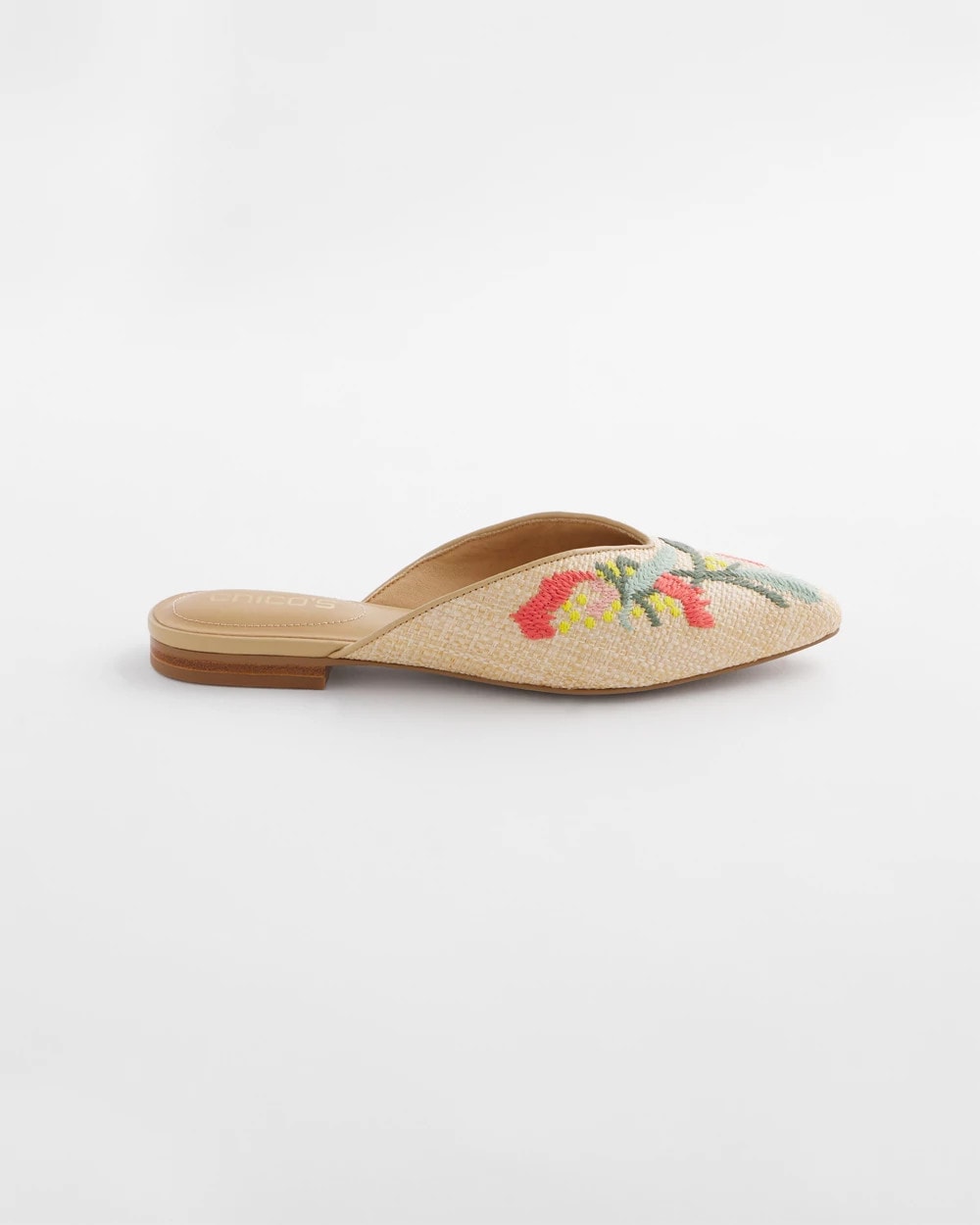 Chico's Gabby Raffia Mule Multi