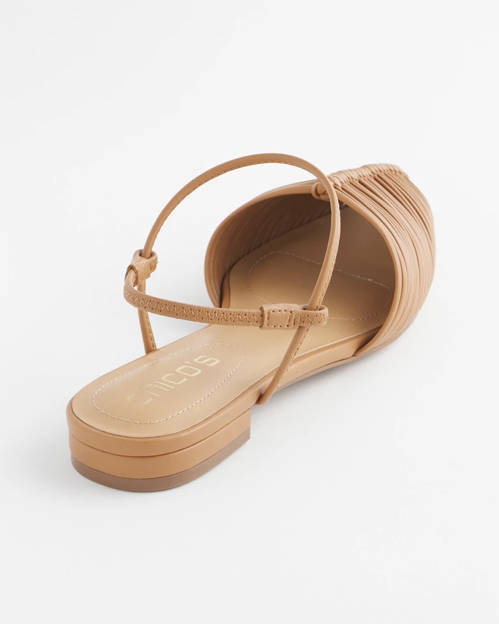 Chico's Woven Slingback Sandals Tan