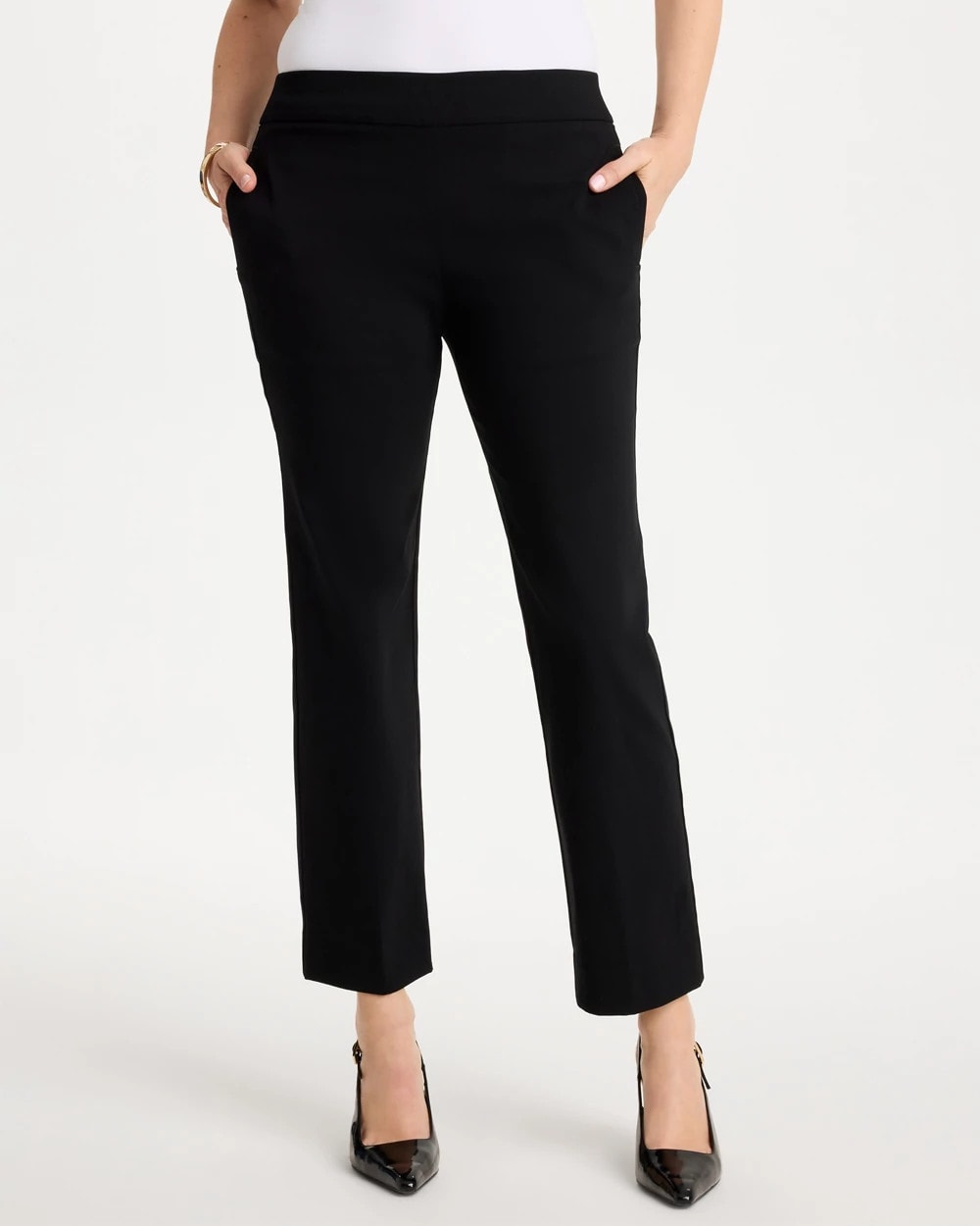 Chico's Brigitte™ Straight Crop Black