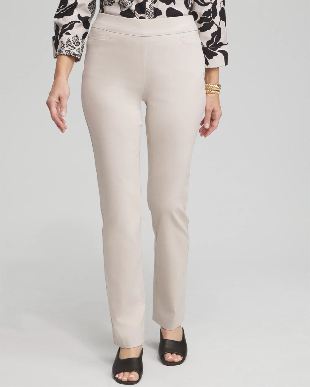 Chico's Brigitte™ Slim Pull-On Pants Smokey Taupe