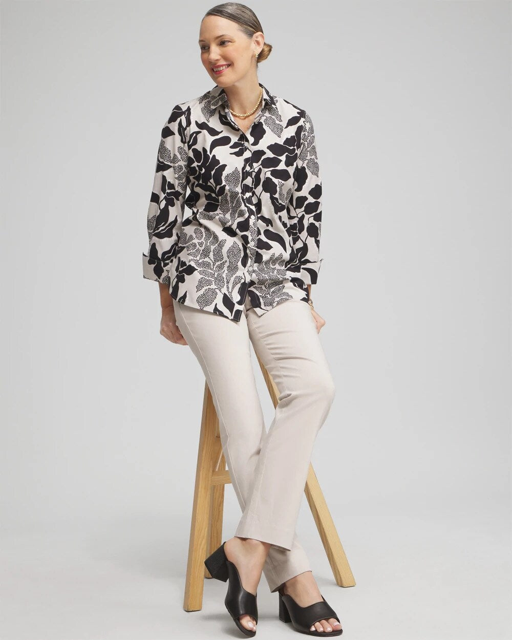 Chico's Brigitte™ Slim Pull-On Pants Smokey Taupe