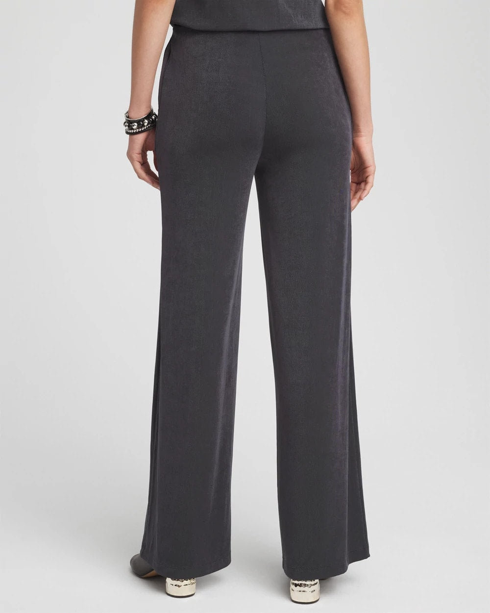Chico's Petite Travelers™ Wide-Leg Pocket Pants Lavastone