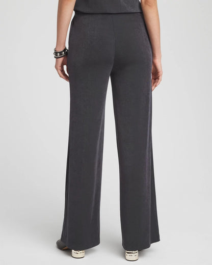 Chico's Petite Travelers™ Wide-Leg Pocket Pants Lavastone