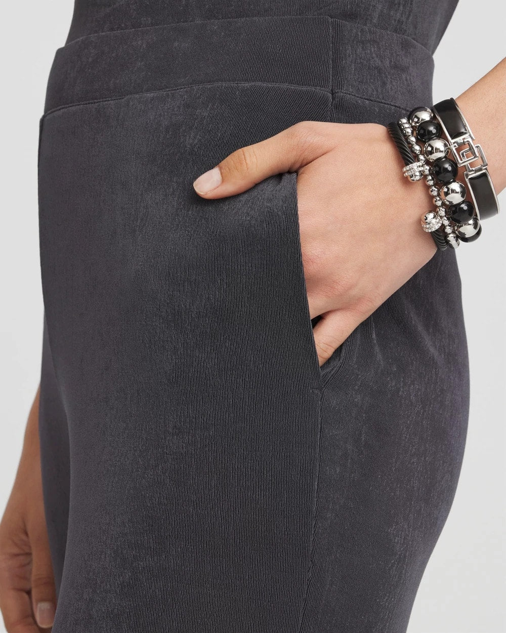 Chico's Petite Travelers™ Wide-Leg Pocket Pants Lavastone