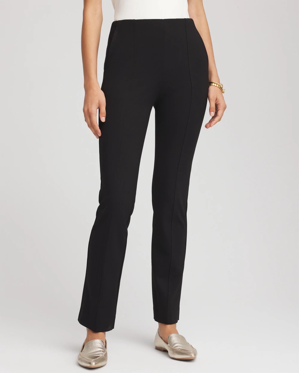 Chico's Juliet Straight Ankle Pants Black