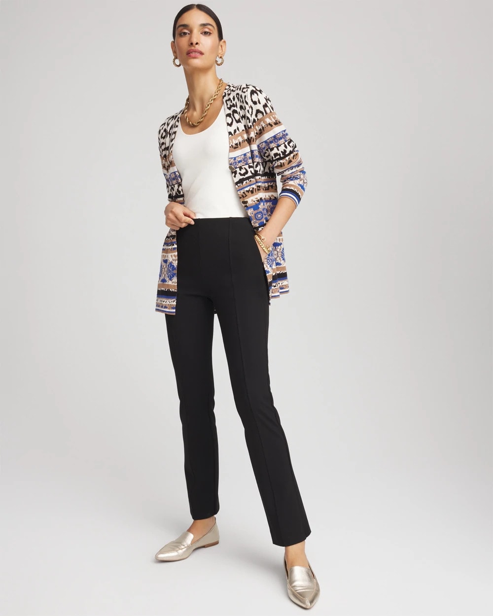 Chico's Juliet Straight Ankle Pants Black