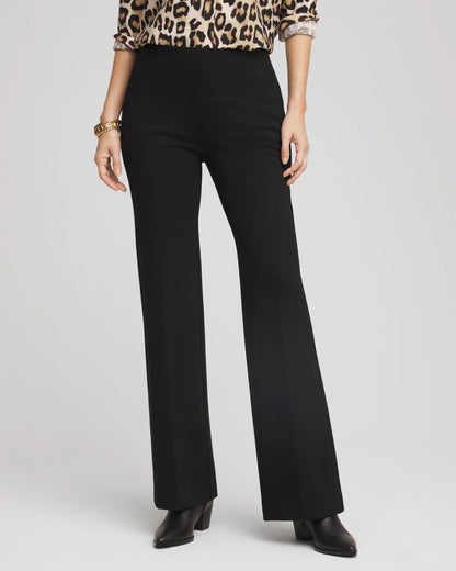 Chico's Juliet Wide Full Length Pant Black