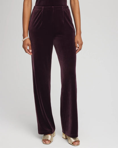 Chico's Travelers™ Velvet No Tummy Pants Night Bloom