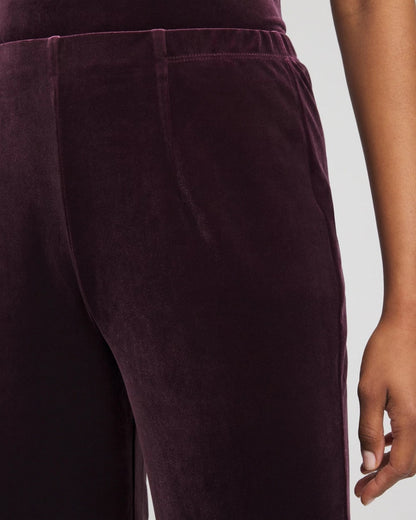 Chico's Travelers™ Velvet No Tummy Pants Night Bloom