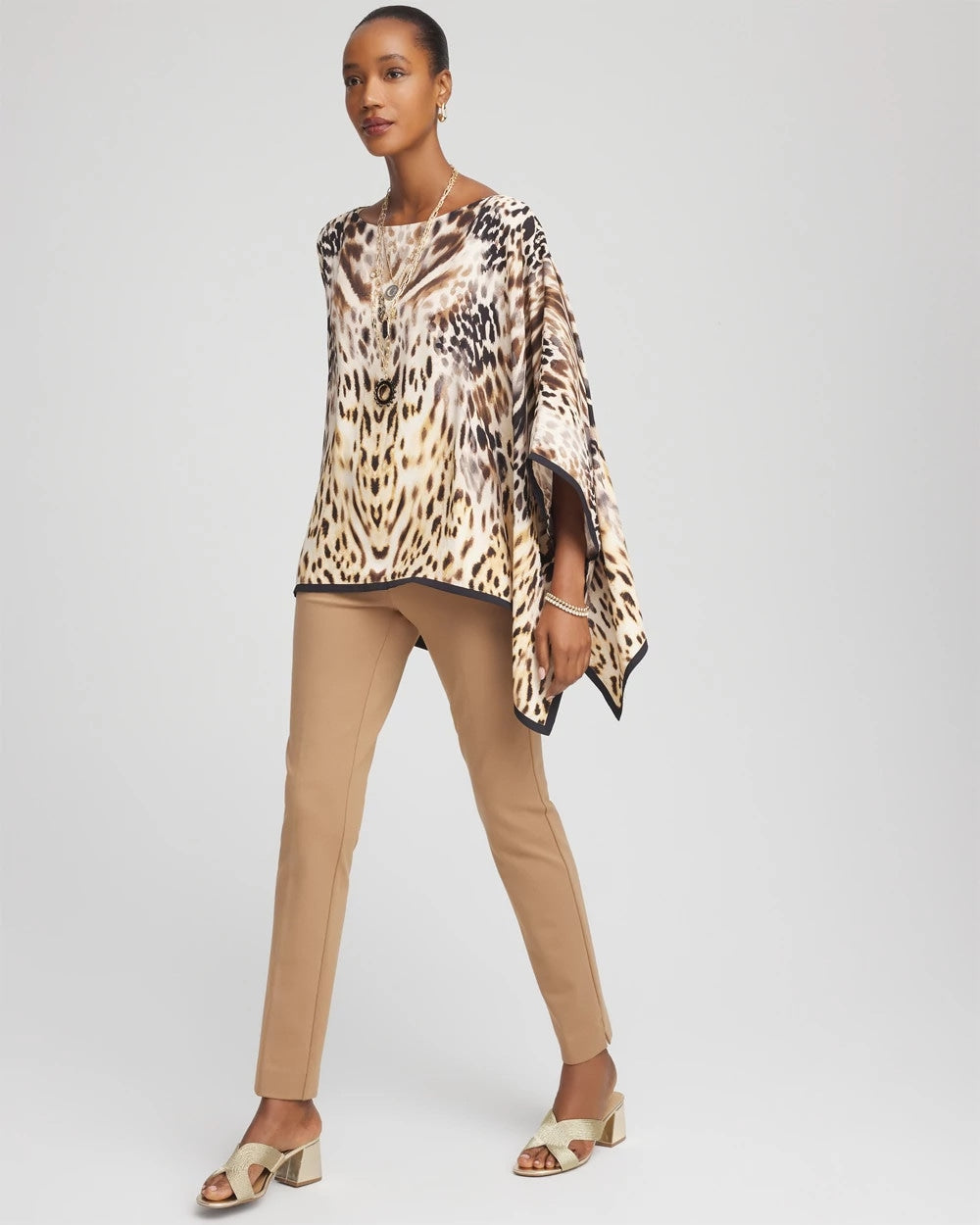 Chico's Juliet Slim Trim Detail Ankle Pants Caramel Apple