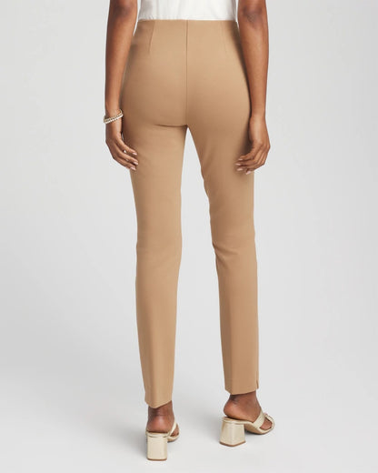 Chico's Juliet Slim Trim Detail Ankle Pants Caramel Apple
