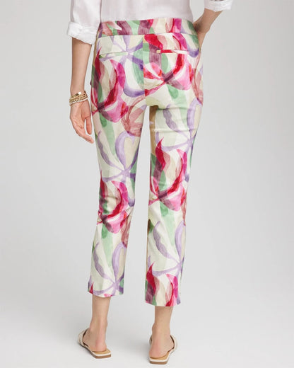 Chico's Brigitte™ Slub Slim Cropped Pants Ecru
