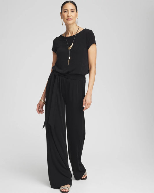 Chico's Travelers™ Cap Sleeve Jumpsuit Travelers Black