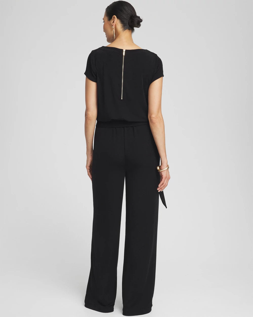 Chico's Travelers™ Cap Sleeve Jumpsuit Travelers Black
