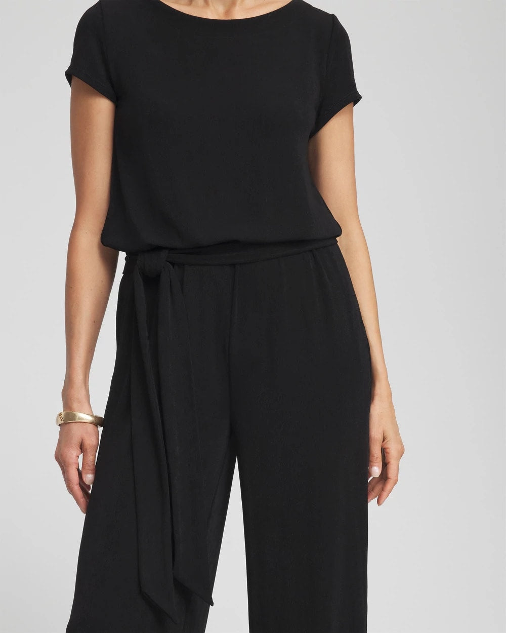 Chico's Travelers™ Cap Sleeve Jumpsuit Travelers Black