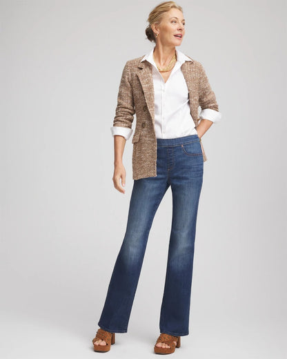 Chico's Pull-On Slim Bootcut Jeggings Estero Indigo